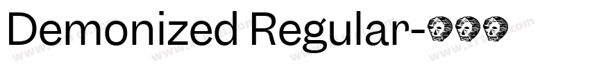 Demonized Regular字体转换